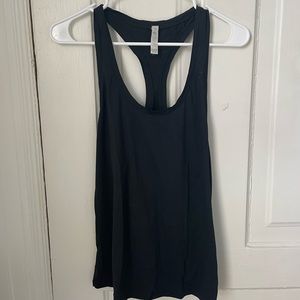 Black workout tank top